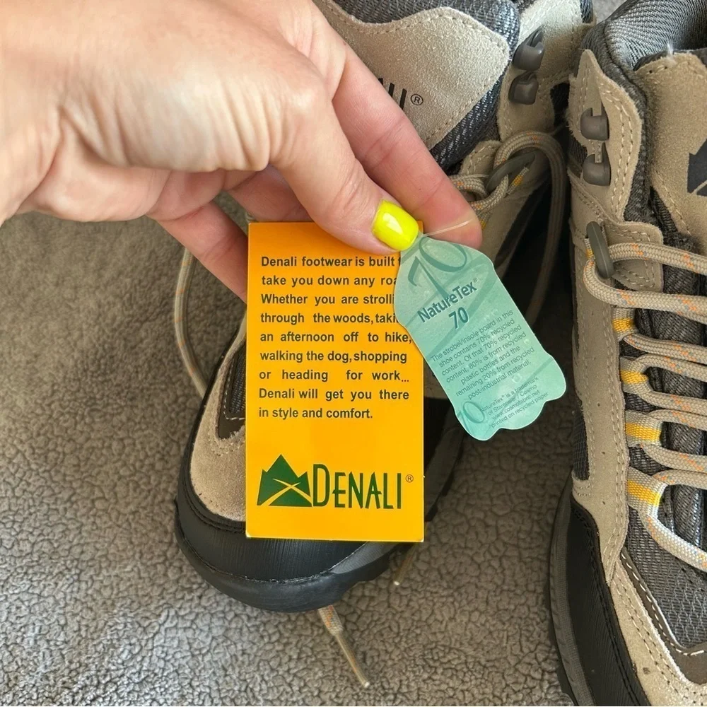 NWT Denali Hiking, Camping, Outdoor, Gorpcore, Boots - Tan, Gray and Black,